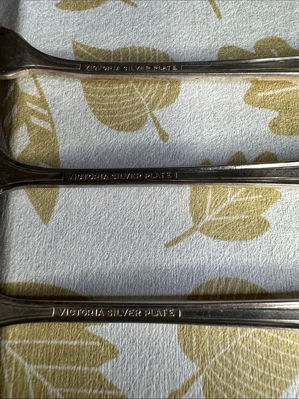 Victoria Silver plated appetizer/ oyster Forks (Set of 3)